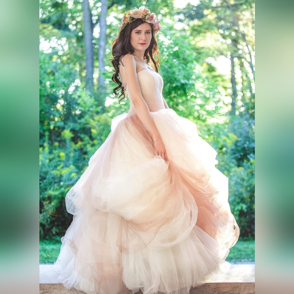 RESERVED - Vera Wang Blush Wedding Dress